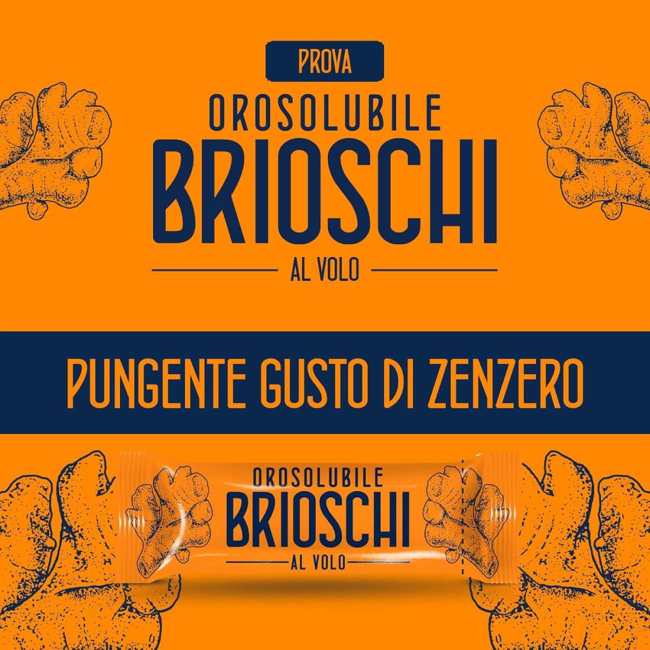 Mutē šķīstošais gremošanas līdzeklis BRIOSCHI Zenzero, 15 gab.
