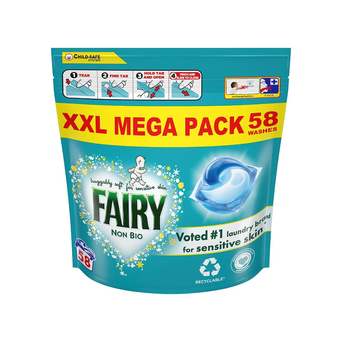 Kapsulės vaikų skalbiniams skalbti, 58MR