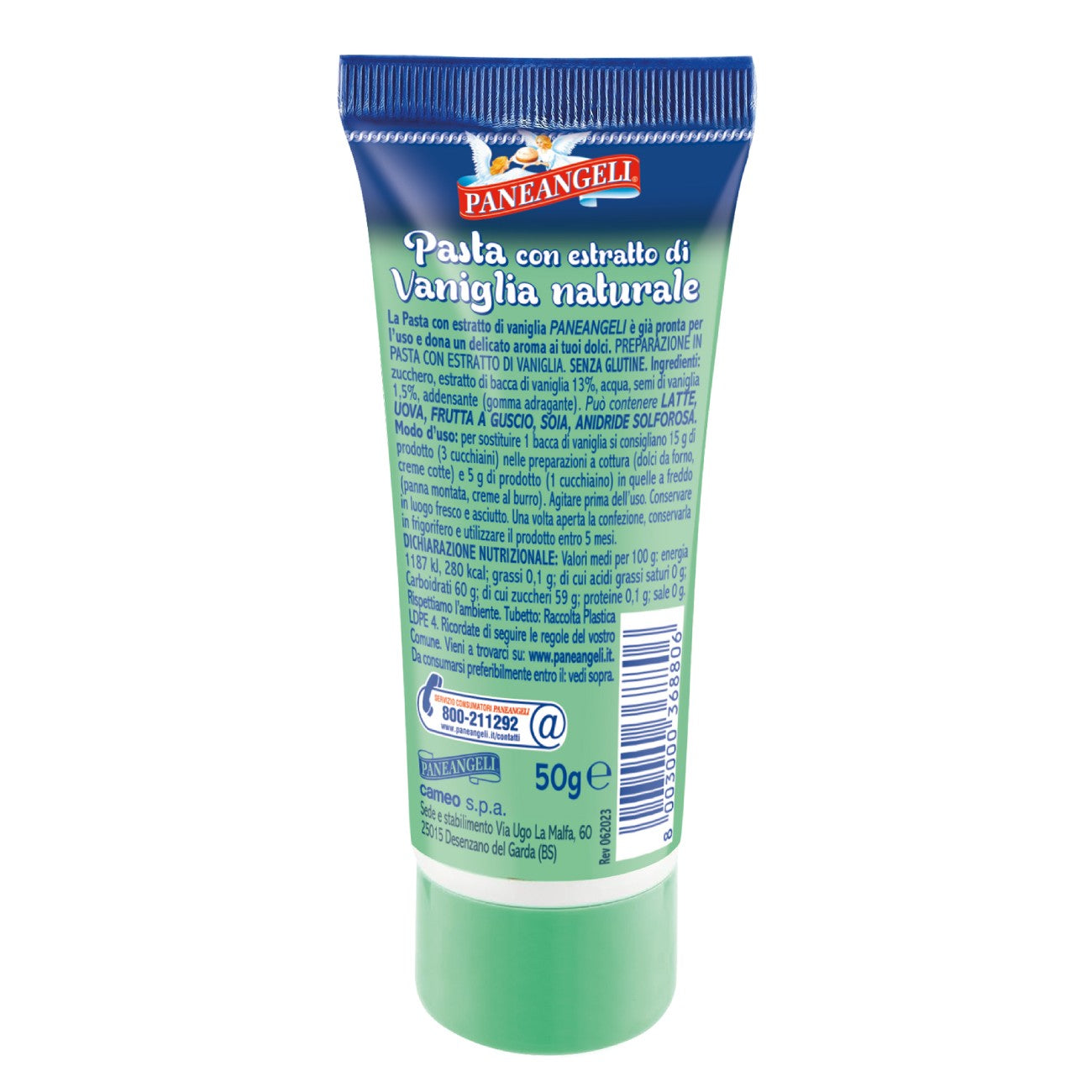 Паста с натуральным ванильным экстрактом PANEANGELI, 50g