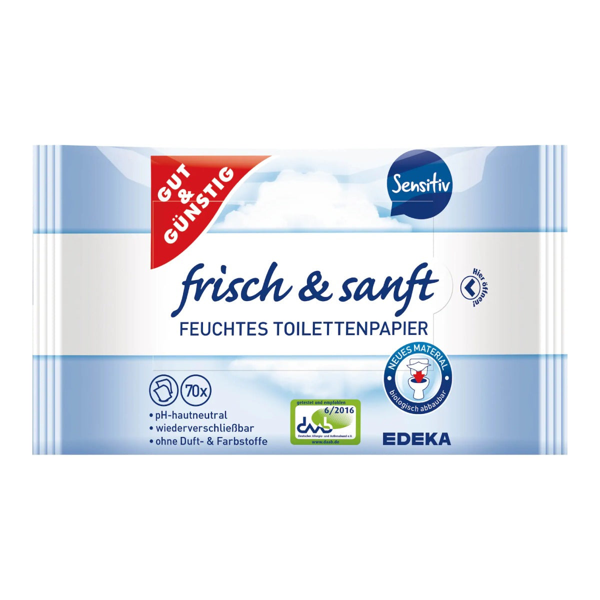 Wet toilet paper, 2x70 pcs.