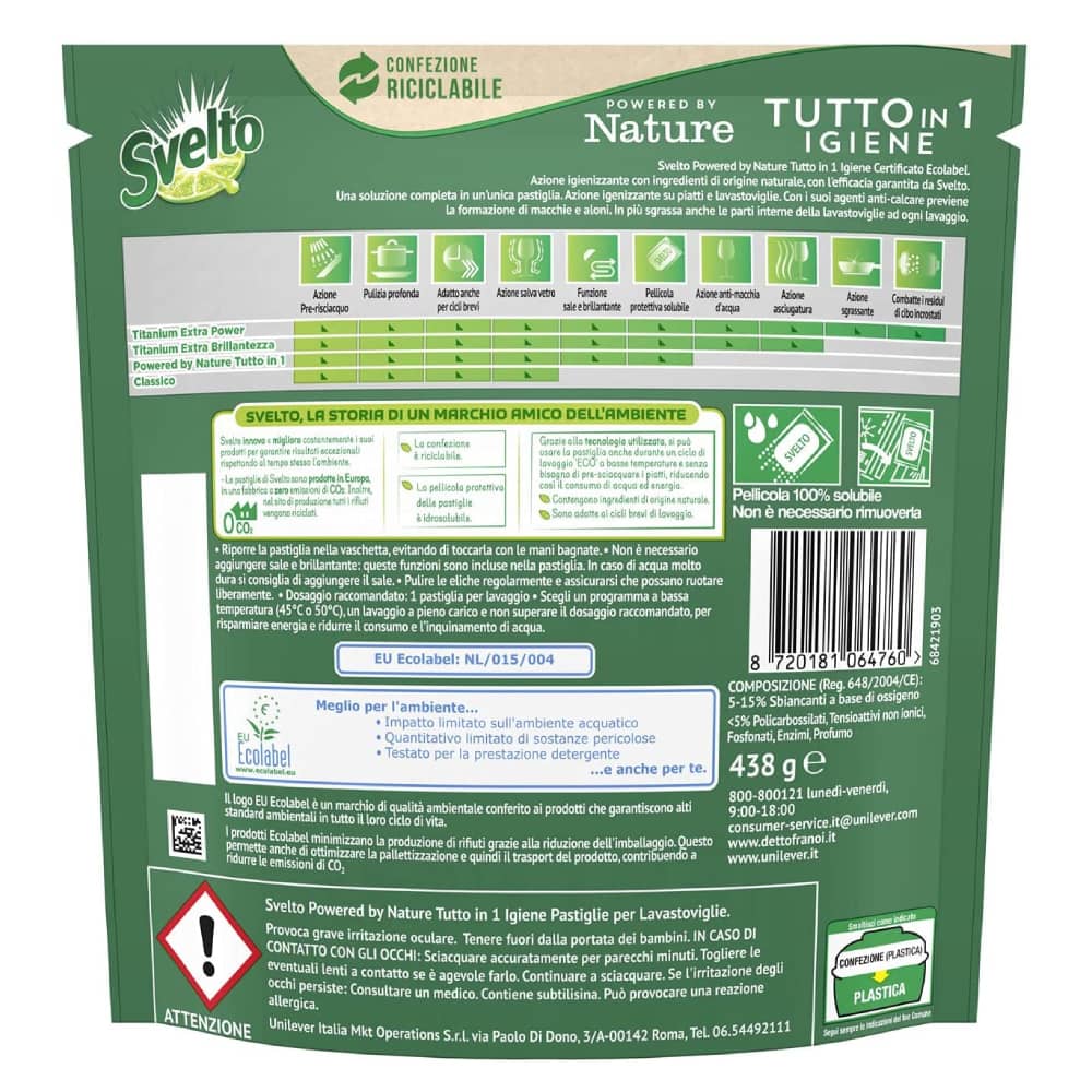 Tabletes trauku mazgāšanai All in 1 Eco, 25MR