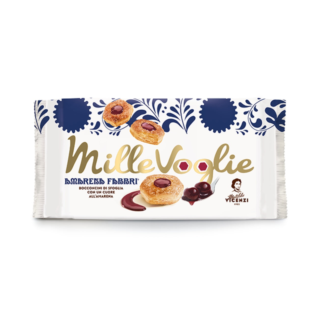 Cookies with black cherry filling MilleVoglie Amarena Fabbri, 90g