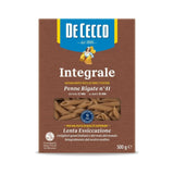 Täistera pasta DE CECCO Penne Rigate Integrali N°41, 500g