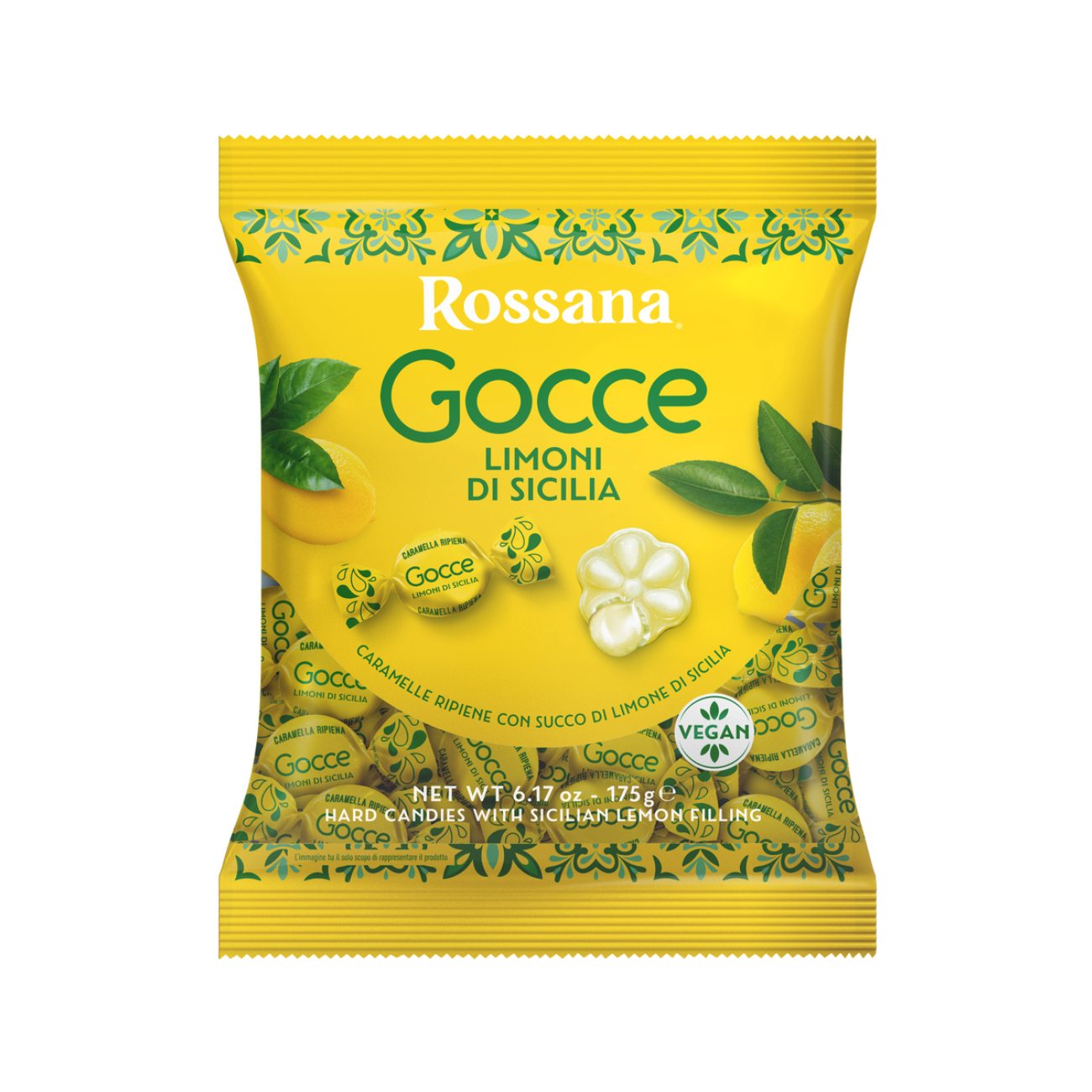 Karamele arba citrinų kremo įdaras ROSSANA Limoni, 175g