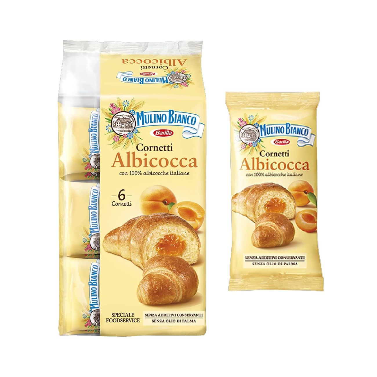 Kruasanas MULINO BIANCO Cornetti Abrikosų, 300g