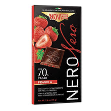 Тёмный шоколад с клубникой NOVI Fragola, 75г