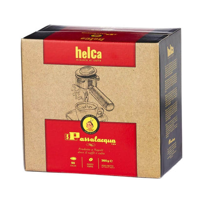 Компостируемые кофейные подушечки PASSALACQUA Helca Espresso Cialde, 50 шт.