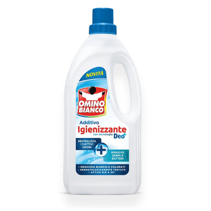 Disinfectant additive with Deo+ technology OMINO BIANCO, 900 ml
