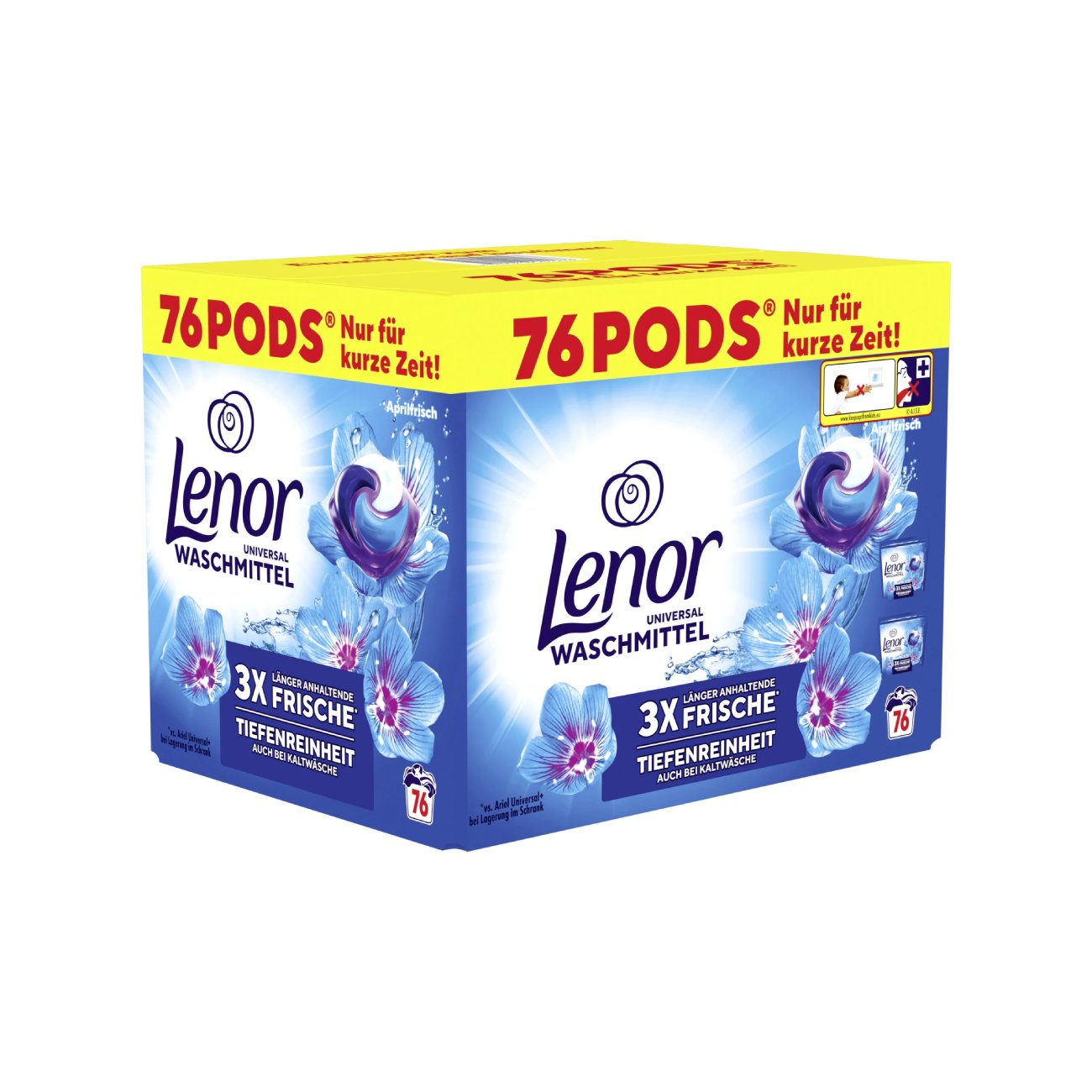 Kapsulas veļas mazgāšanai LENOR Universal Aprilfrisch, 76MR