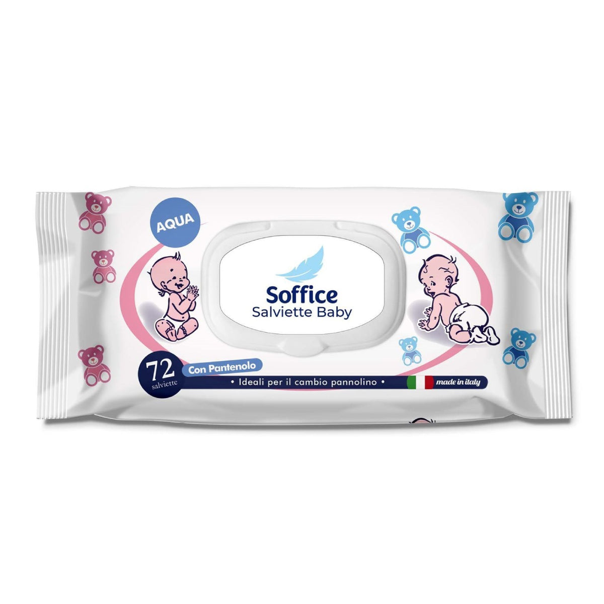 Niisked salvrätikud SOFFICE Aqua, 72 tk.
