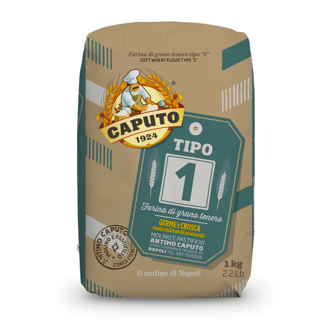 Minkšti kvietiniai miltai Tipo 1, 1 kg