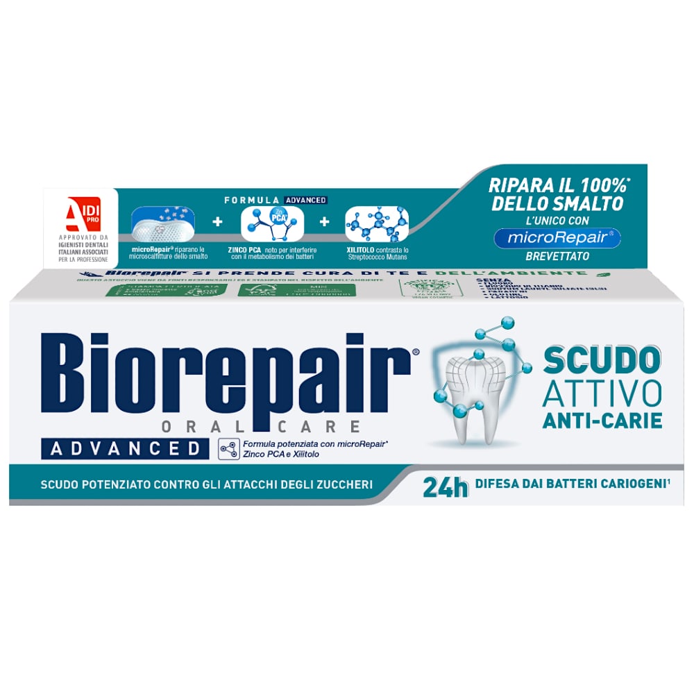 Zobu pasta BIOREPAIR Active Shield, 75 ml
